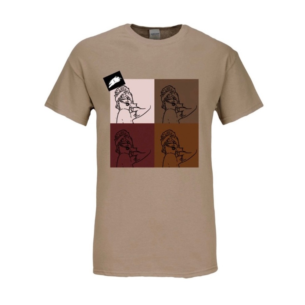 Khaki Graphic T-Shirt